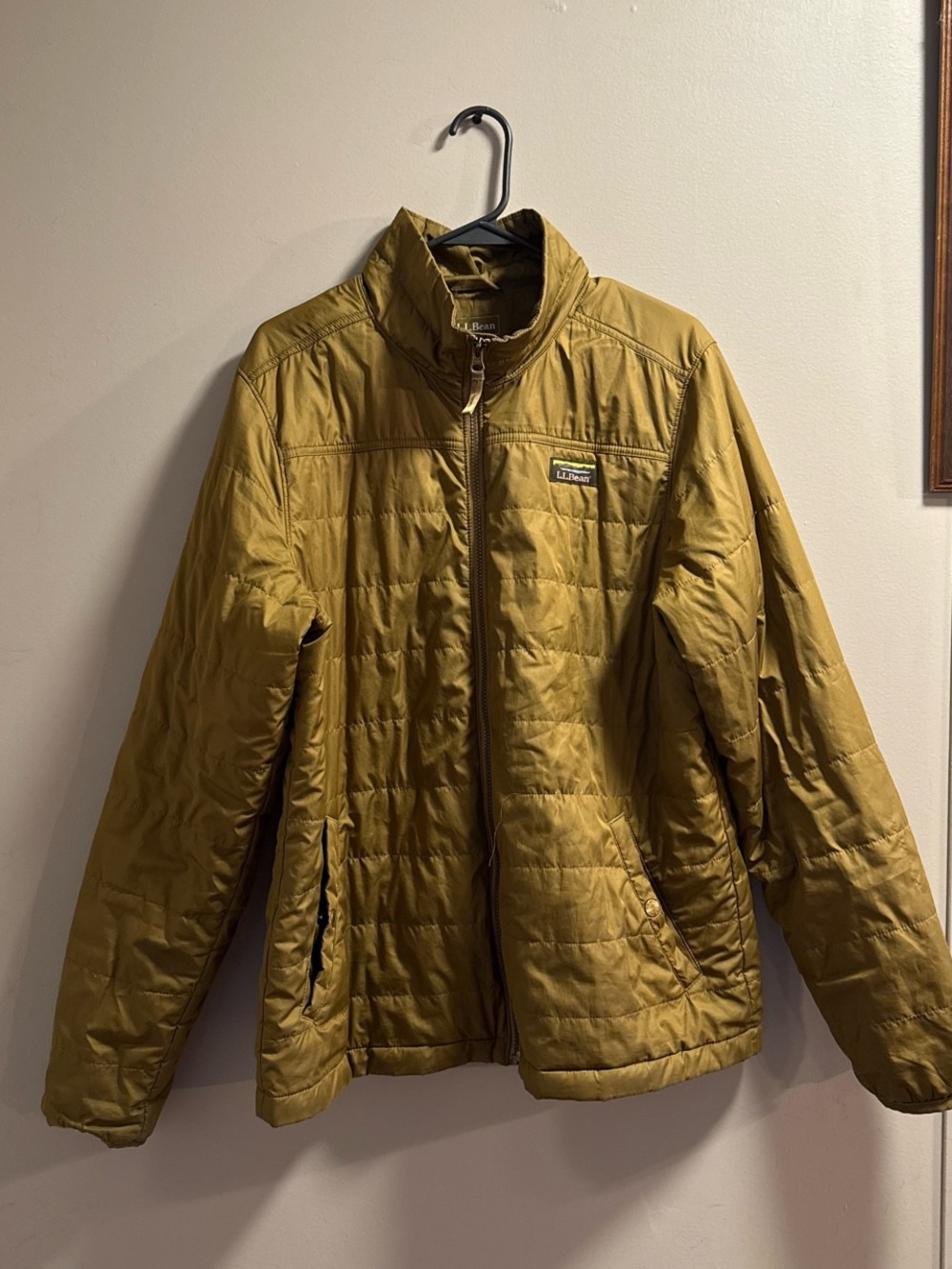 L.L. Bean Quilted Jacket in Mustard Yellow